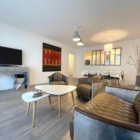 L'Ideal 112 - 85M2, 2 Chambres, Parking & Cabine De Plage Deauville Exterior foto